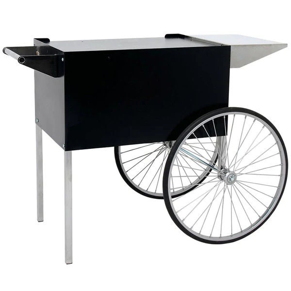 BLACK DISPLAY CART poppers cotton candy concession cart hot dogs stand popcorn stand party cart catering cart popcorn cart cotton candy cart