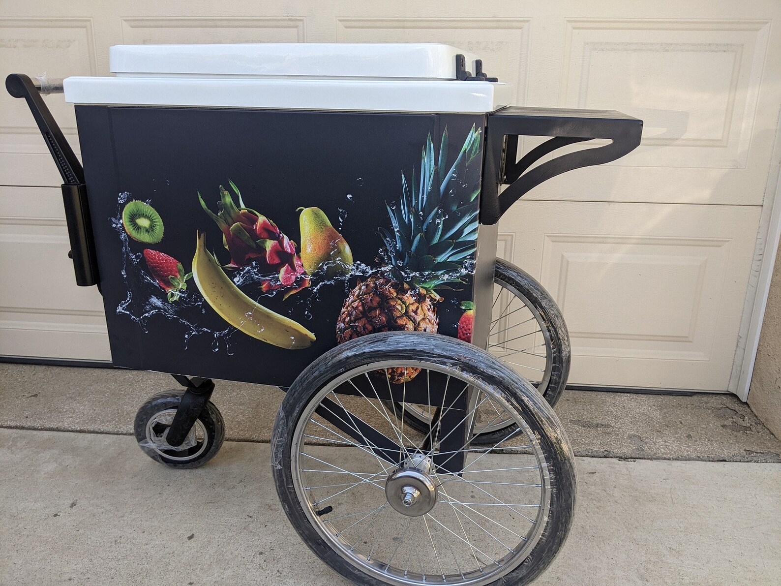 Cooler PUSH CART COOLER Push Cart Water Cooler Beach Cart Pool Etsy