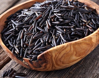 WILD RICE BULK 25 lbs Bag Fancy 100% Wild Rice  all Natural Wild Rice Bulk Wild Rice California Grown Rice Arroz Salvaje