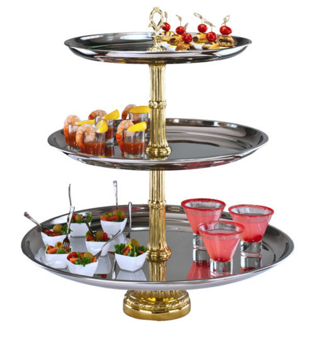 THREE TIERED TRAY, Three Tiered Display Tray, Buffet Stand, Buffet Tray
