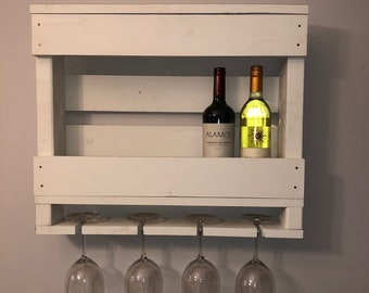 Wine Rack | Rustic Wine Rack | Vintage Wine Rack | Wooden Pallet Wine Rack |