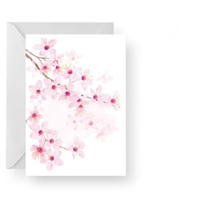 Carte de fleurs de cerisier/Carte florale contemporaine/Carte de fleurs de printemps/Carte de printemps/Carte de fête des mères/Rebecca Spikings