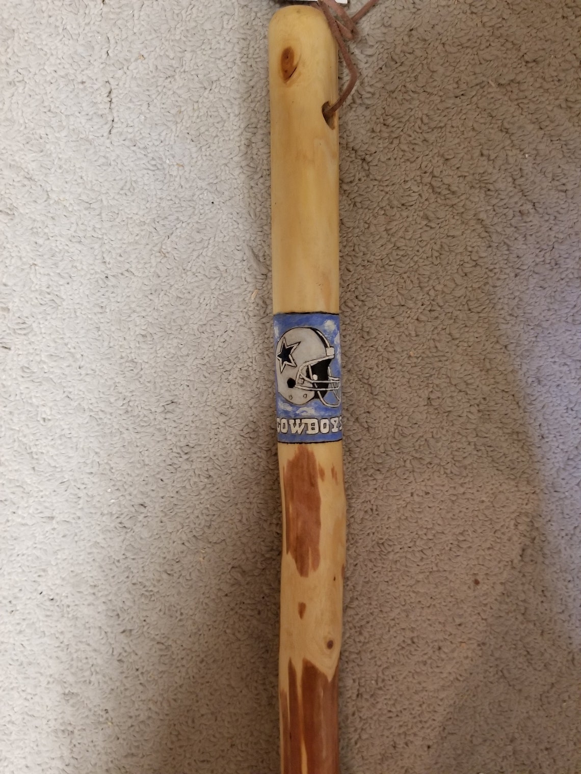 Dallas Cowboys Walking Stick emblem Free name burned 20 Etsy