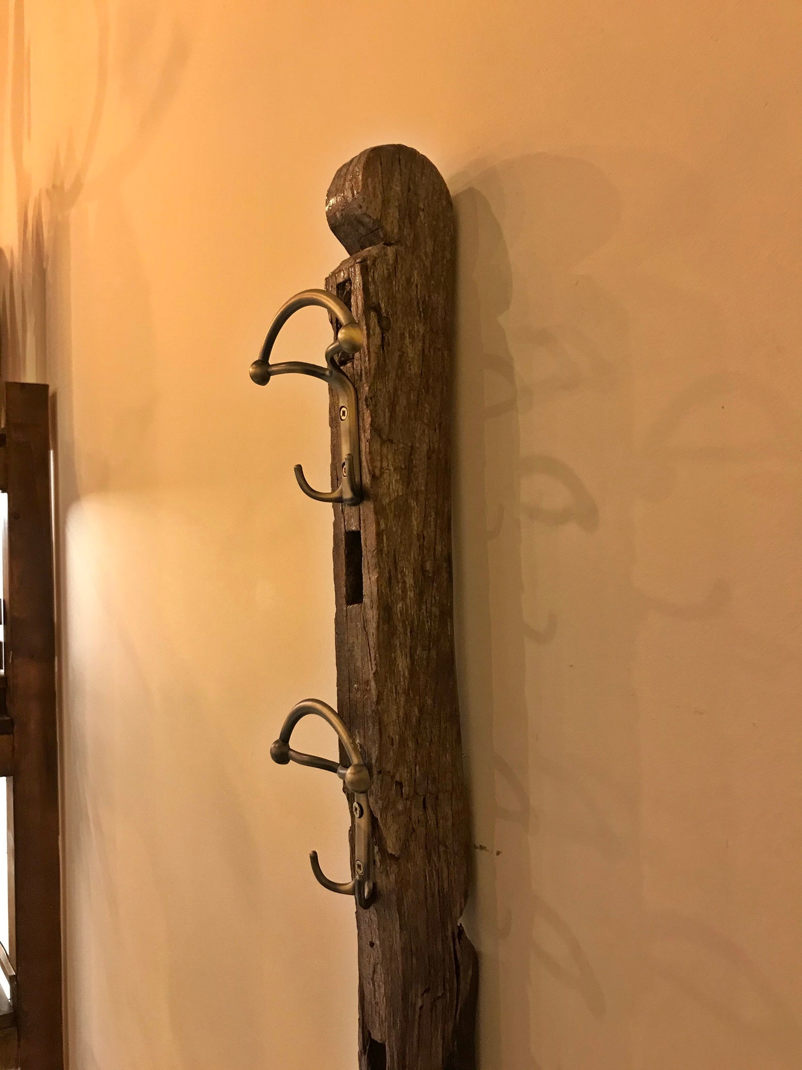 Rustic Coat Rack Driftwood Coat Rack Wooden Coat Hanger Etsy