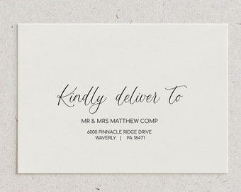 Custom Addressed A7 Euro Flap Envelopes: Black, Color, or White Ink