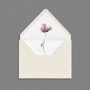 Floral Envelope Liner Template | A7 Envelope Liner | Watercolor Floral Liner Digital Download