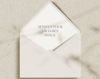 Custom A7 Euro Flap Envelope Liner: Personalized Stationery