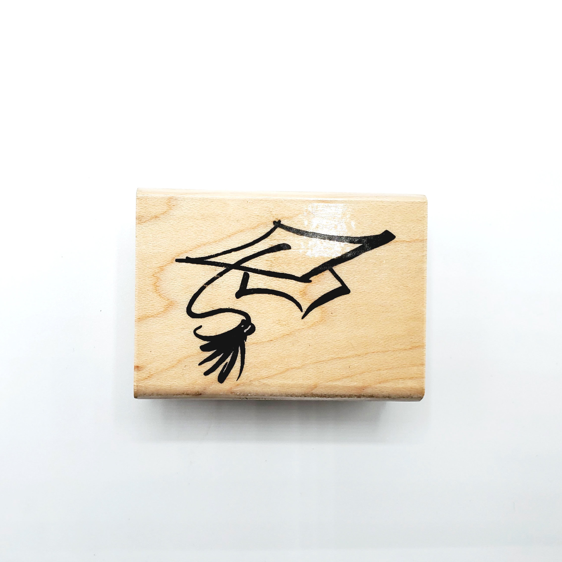 Used Graduation Wood Rubber Stamps Etsy