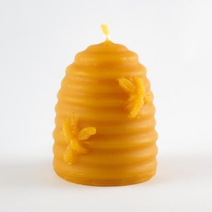 Medium Beehive beeswax candle  | 100% Natural Gift | Handmade Beeswax Candles | Non-Toxic & Clean Burning Candle | Light from the Bees