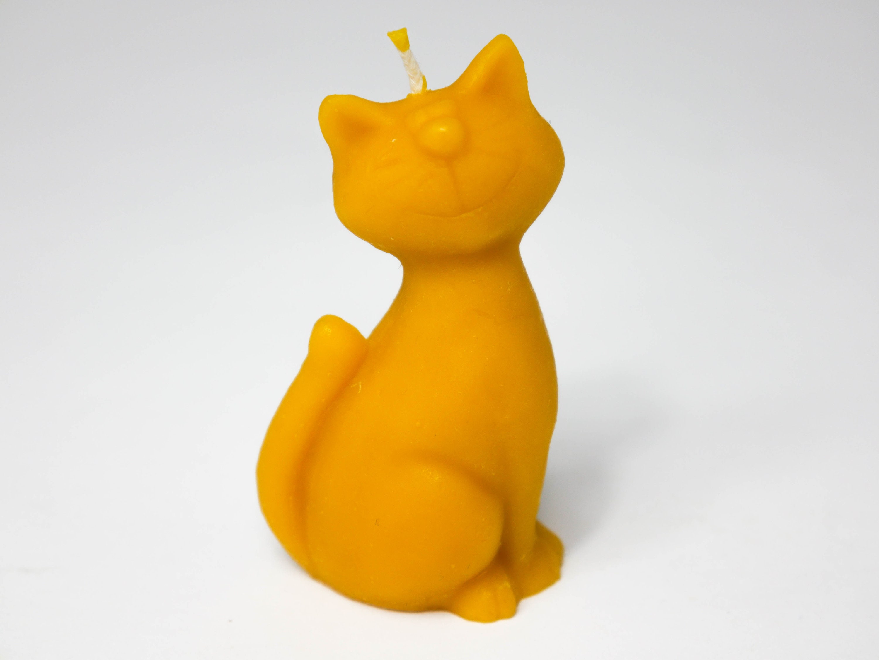 Cat Beeswax Candle Valentines Day Gift Handmade Beeswax Etsy UK