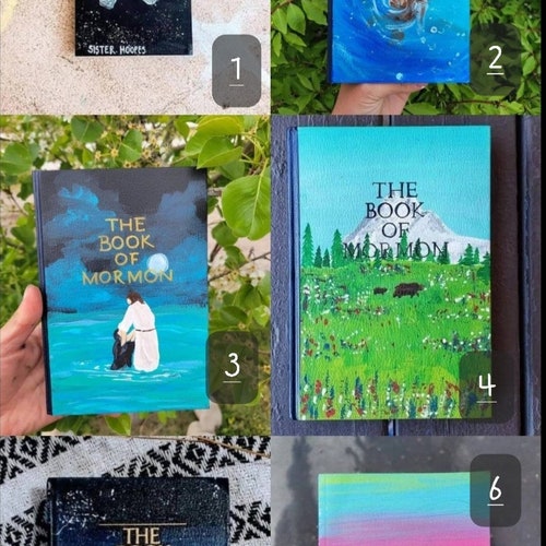 Painted Books of Mormon Etsy
