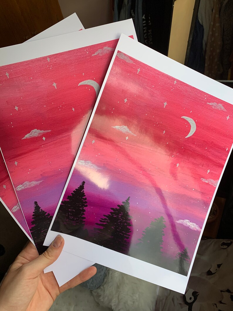 Mystery Art Print Gift Set & Sticker Pack Wall Art Lucky Dip Etsy UK