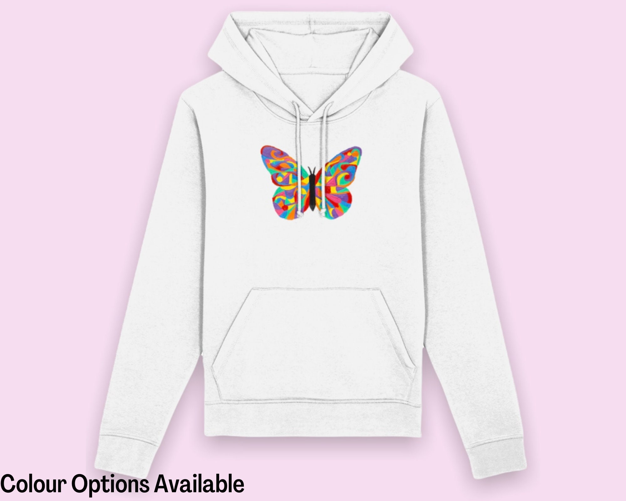 Butterfly Hoodie Rainbow Butterfly 