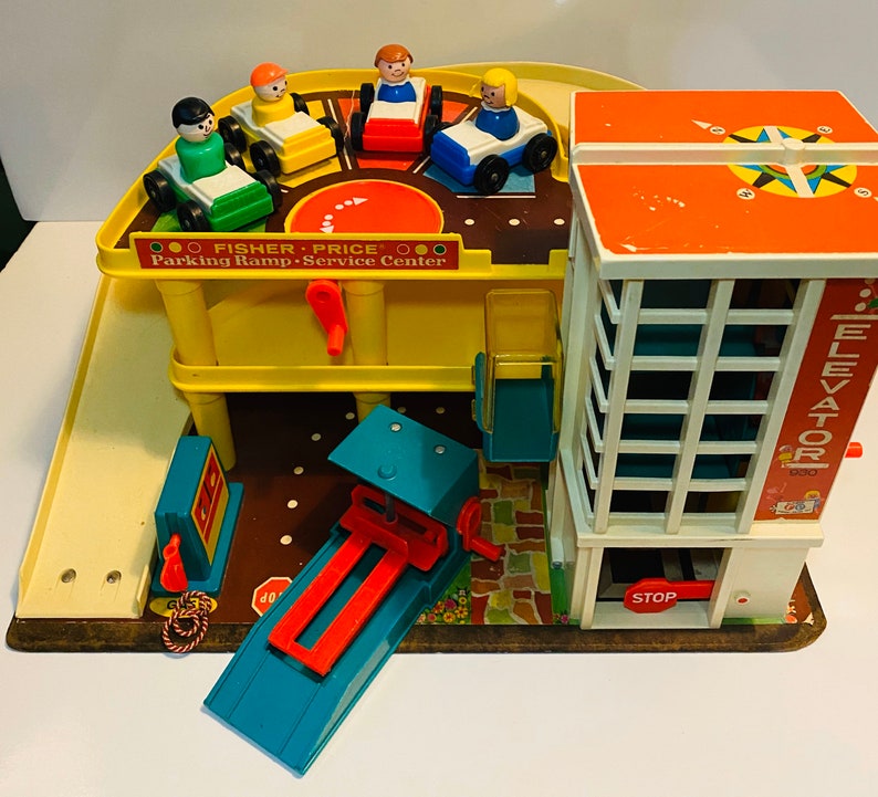 70s Fisher Price Little People Parking Ramp Parking Garage ...