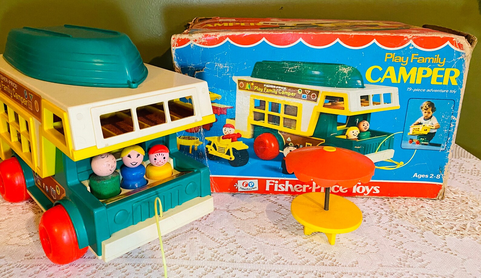 Fisher Price 994 Play Family Camper Little People Complete Etsy