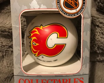 Vintage Calgary Flames Christmas Ornament