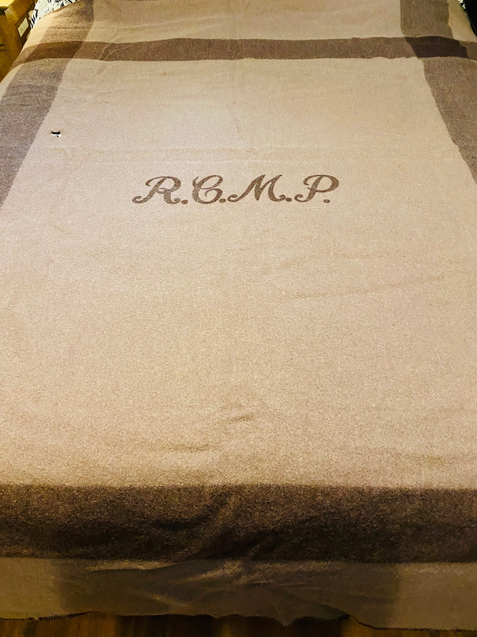 Vintage RCMP Ottawa Valley Wool Barracks Blanket Etsy