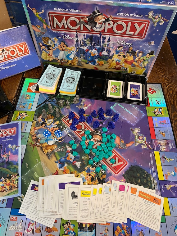 2001 Hasbro Disney Monopoly Bilingual Edition -  Sweden