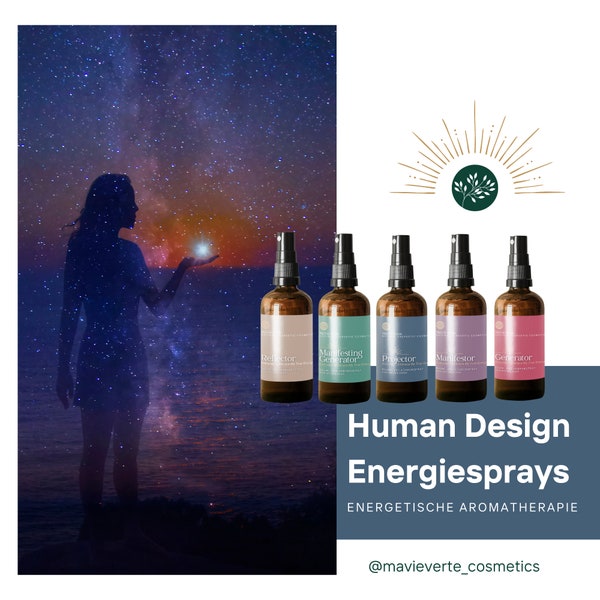 Human Design Energiespray, Manifesting Generator, Projector, Reflector, Manifestor, Aromatherapie | MaVie Verte Manufaktur