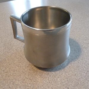 PEWTER TANKARD 1 pint hand beaten by Arne Karlsson