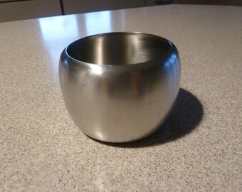 Vintage &#39;Old Hall&#39; stainless steel &#39;Connaught&#39; 8 ounce SUGAR BOWL