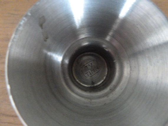 ヴィンテージノルウェーピューターキャンドルホルダー（2cm