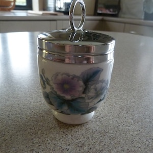 Royal Worcester porcelain &#39;Woodland&#39; EGG CODDLER Standard size (Regd.)