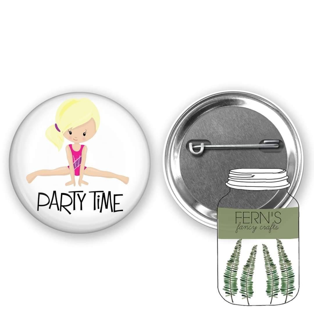 Gymnastics Badge 25mm Badge Children's Badge Party Etsy