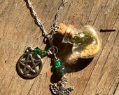 Faerie Terrarium Glow Bottle Necklace