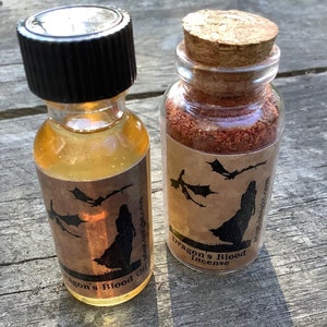 Picture of Dragons Blood Oil & Incense Set - Etsy