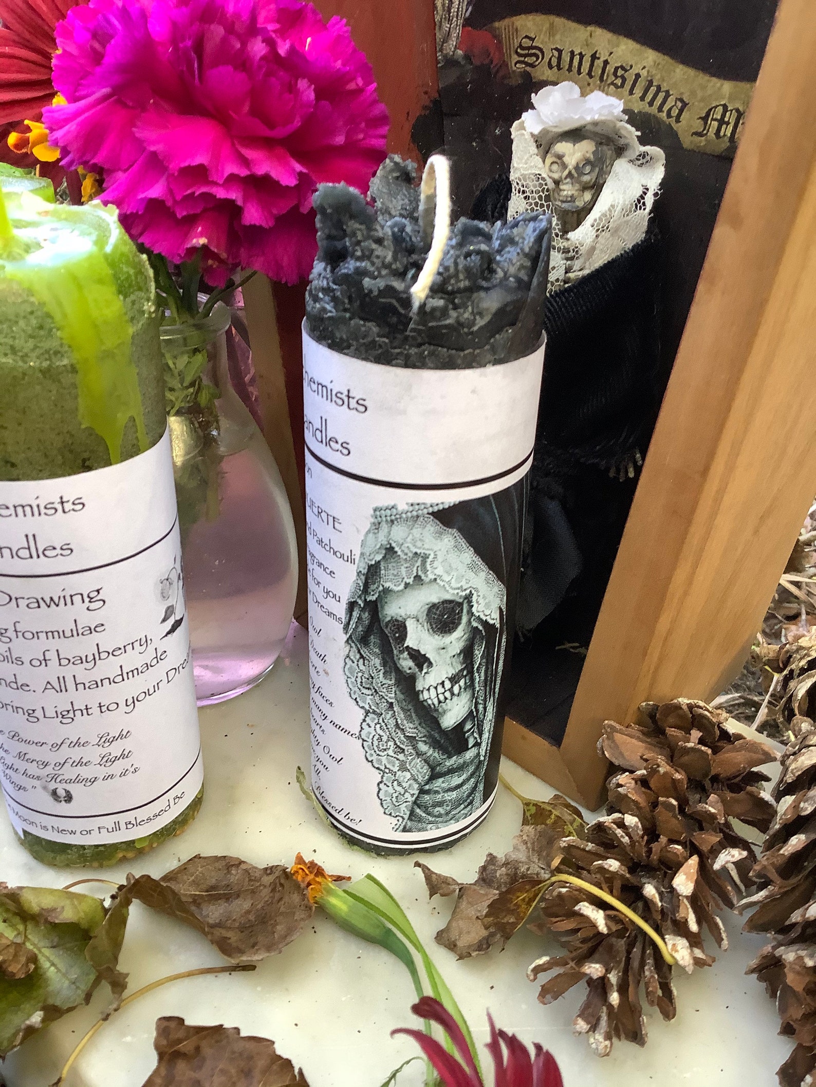 La Santa Muerte Candles Etsy