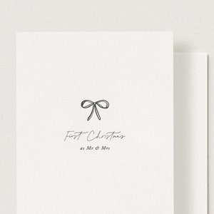 Erstes Weihnachten als Mr & Mrs Karte, Weihnachtskarte