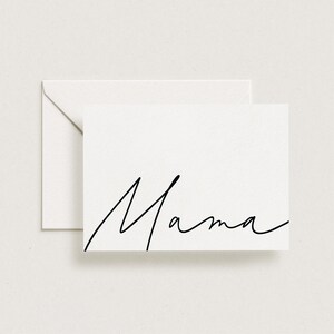 Tarjeta para mamá, Tarjeta del Día de la Madre, Tarjeta para mamá primeriza, Tarjeta minimalista, Tarjeta del Día de la Madre, Tarjeta sencilla del Día de la Madre, Tarjeta tipográfica