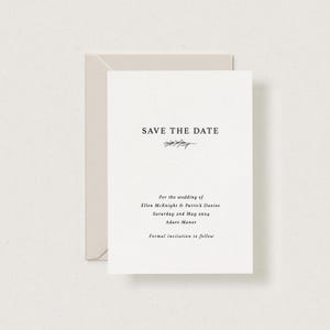 Tarjetas Poppy Save the Date IMPRESAS + ENVIADAS, tarjetas Save the Date modernas y minimalistas, tarjetas Save Our Date para bodas sencillas con sobres gratuitos