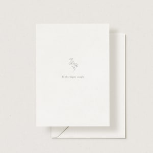 Carte Pour l'heureux couple, carte pour le jour du mariage