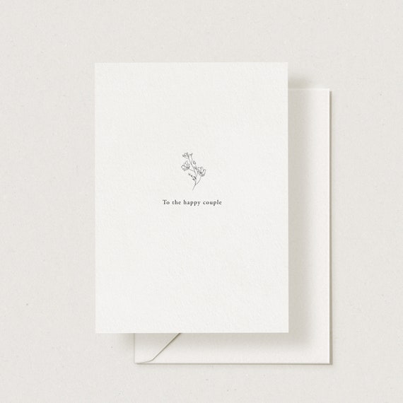 To The Happy Couple Card, Wedding Day Card