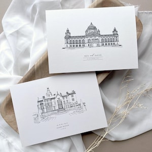 Ballynahinch Castle Venue Illustration, Wedding Invitations (Digital Download) image 4
