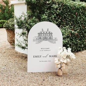 Ballynahinch Castle Venue Illustration, Wedding Invitations (Digital Download) image 5