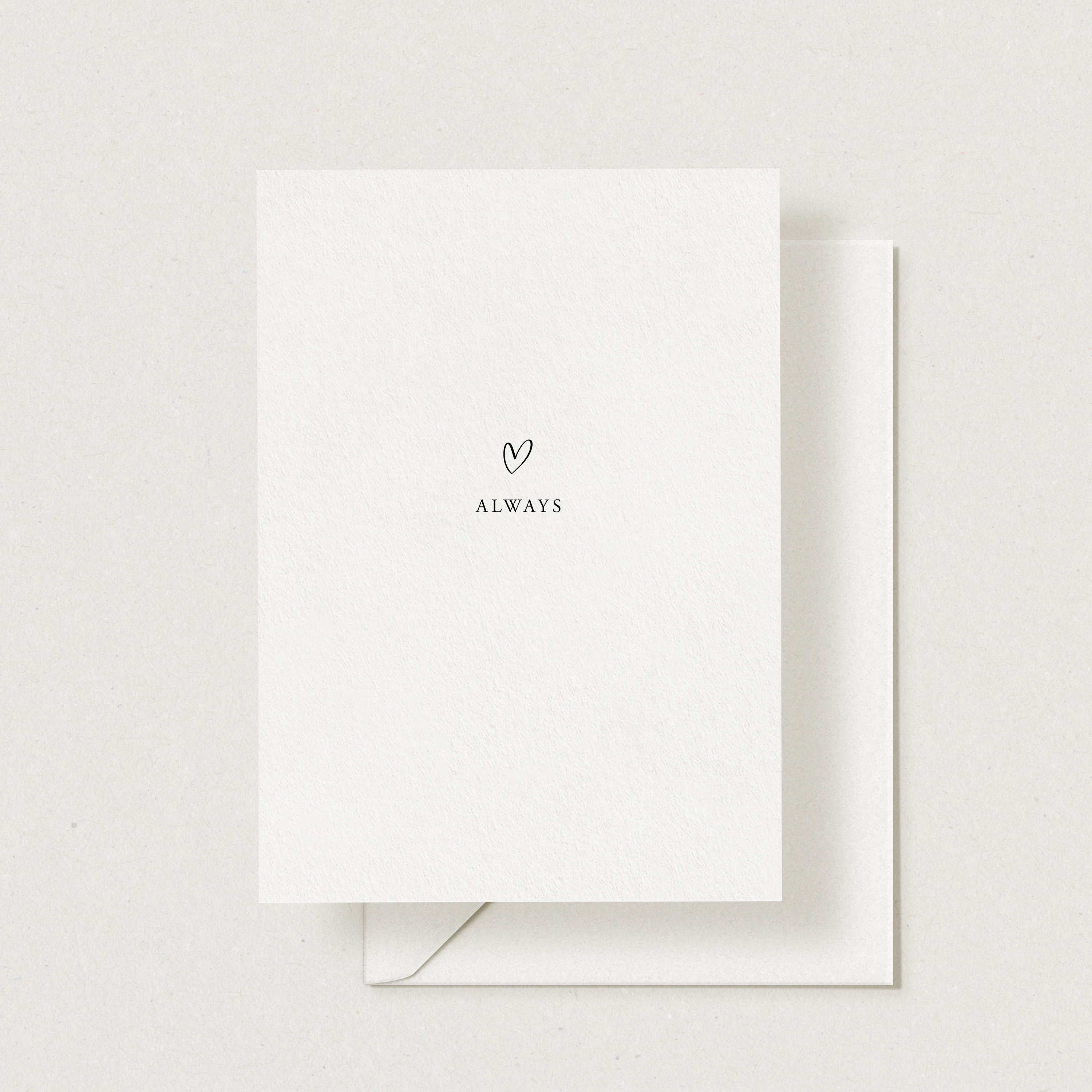 Always Card, Wedding Day Card, Husband, Wife card, Wedding Card, minimal Love Card, valentines card, modern love card, heart card
