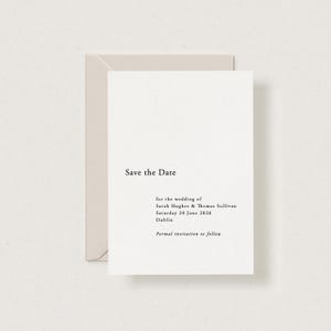 Tarjetas Save the Date de Florence IMPRESAS + ENVIADAS, tarjetas Save the Date modernas y minimalistas, tarjeta Save Our Date de boda sencilla con sobres gratuitos,