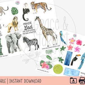 Afdrukbare Bijbelstickers | Prijs de Heer Bijbel Journaling Stickers | Psalmen 148 Stickers | Bijbelversstickers | Afdrukbare stickervellen