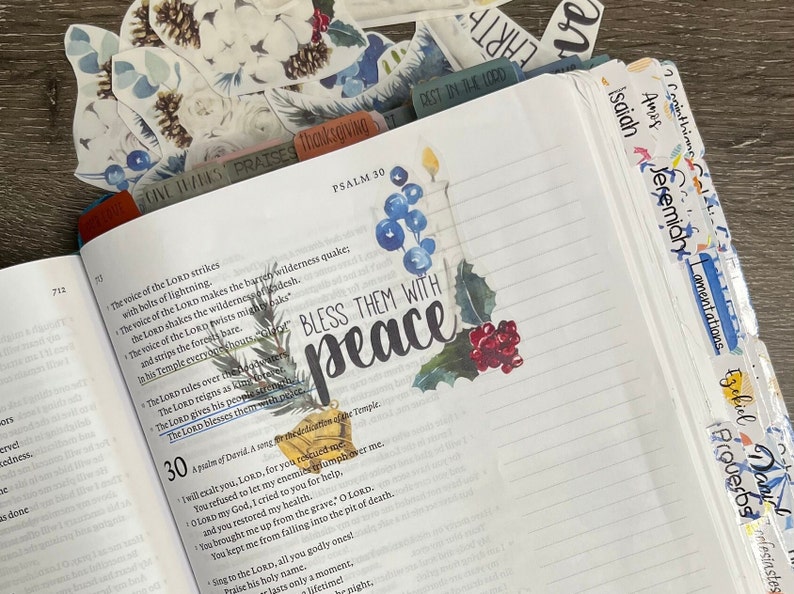 Printable Bible Journaling Stickers Christmas Stickers Etsy