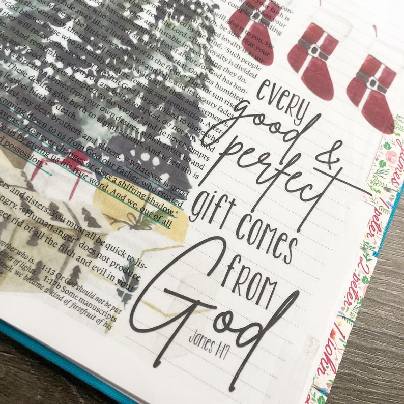 Printable Christmas Bible Journaling Stickers Gods Gift - Etsy