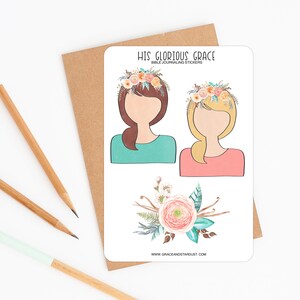 Bible Journaling Stickers His Glorious Grace Sticker Sheets Stickers for Bible Journaling image 6