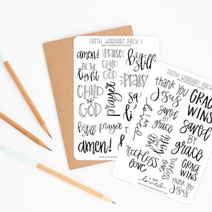 Bible Journaling Stickers | Faith Sheets | Bible Stickers | Stickers for Bible Journaling