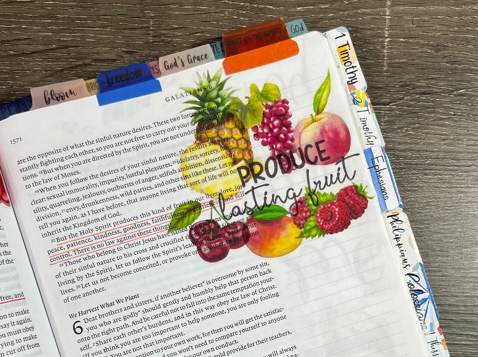Fruit of the Spirit Bible Journaling Printable Stickers | Printable ...