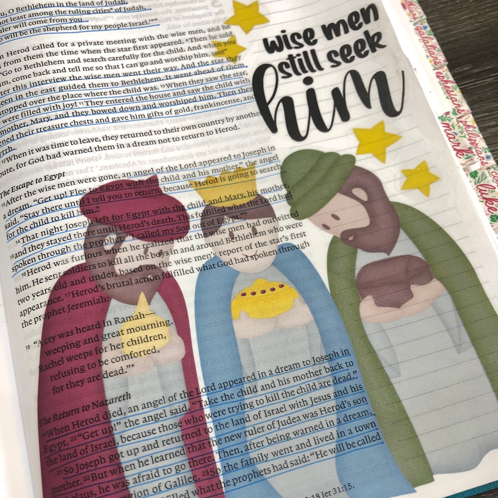 Printable Bible Journaling Stickers Christmas Stickers - Etsy
