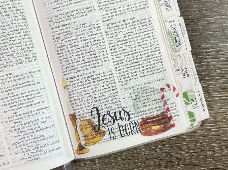 Printable Bible Journaling Stickers Christmas Sticker Sheets - Etsy