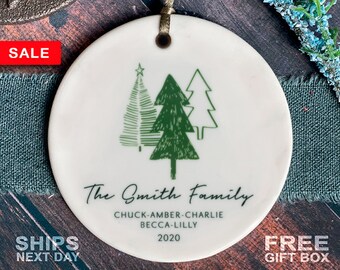 Tickas Personalized Christmas Ornaments Christmas Ornament kit Family Customized Christmas Tree Hanging Decorating Kit Festival Gift for Family