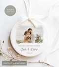 First Christmas Married Ornament - Married Photo Ornament - First Christmas Married Gift